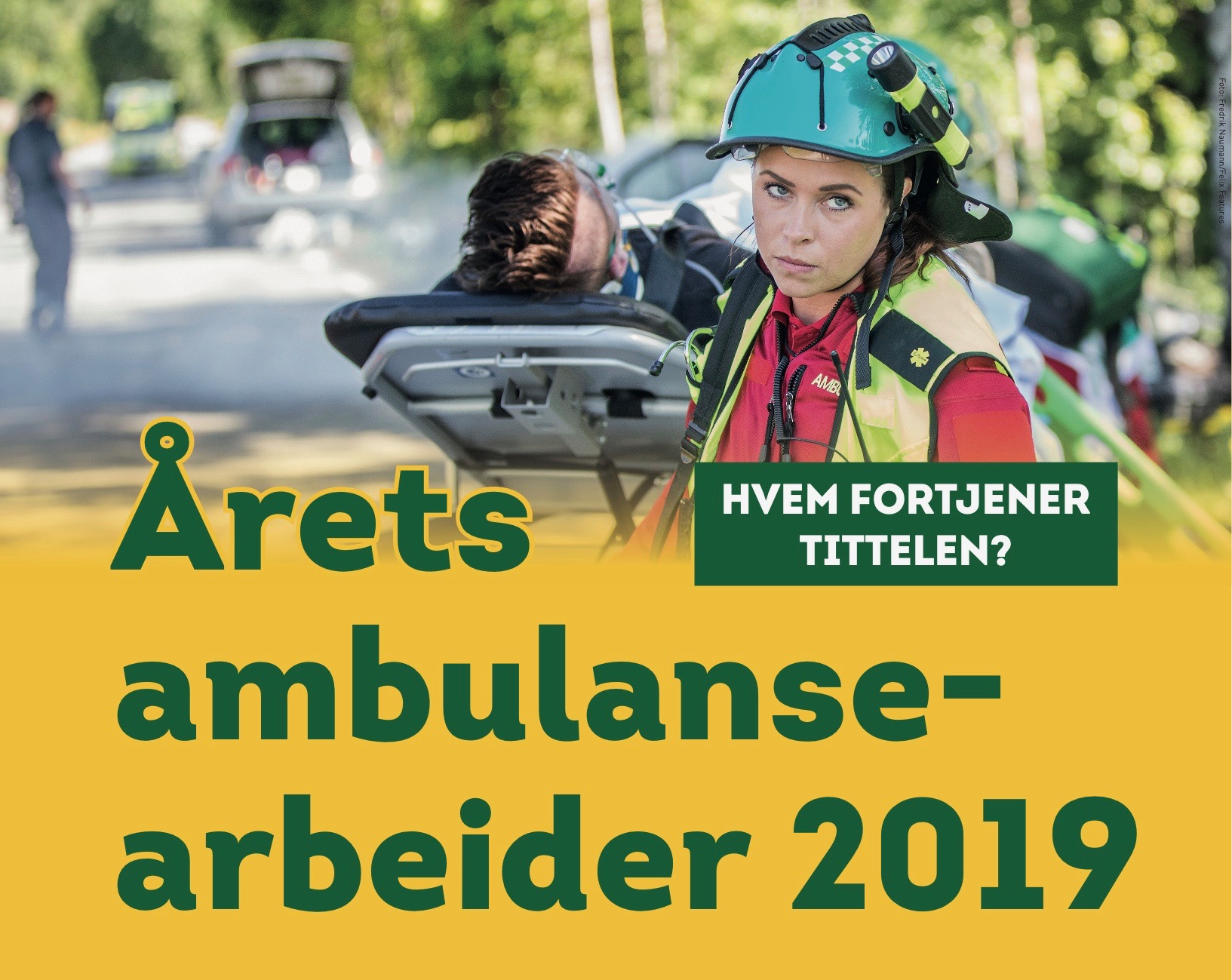 Årets ambulansearbeider. Foto: Fredrik Naumann/Felixfeatures.com.