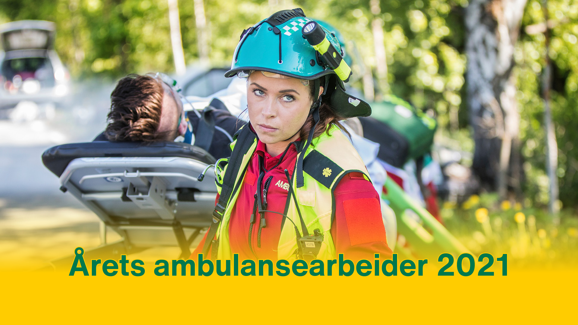 Årets ambulansearbeider. Foto: Fredrik Naumann/Felixfeatures.com.