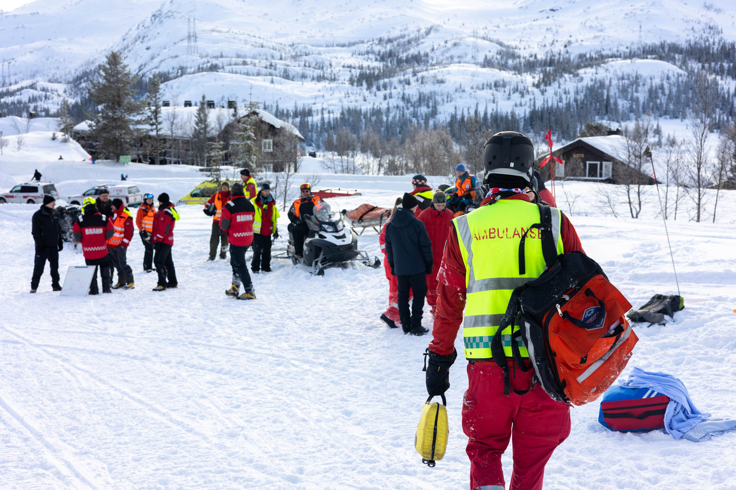 Ambulansepersonell og brannmannskap har ikke krav på yrkesskadeforsikring under pålagt trening. Illustrasjonsfoto: Jørn Finsrud.