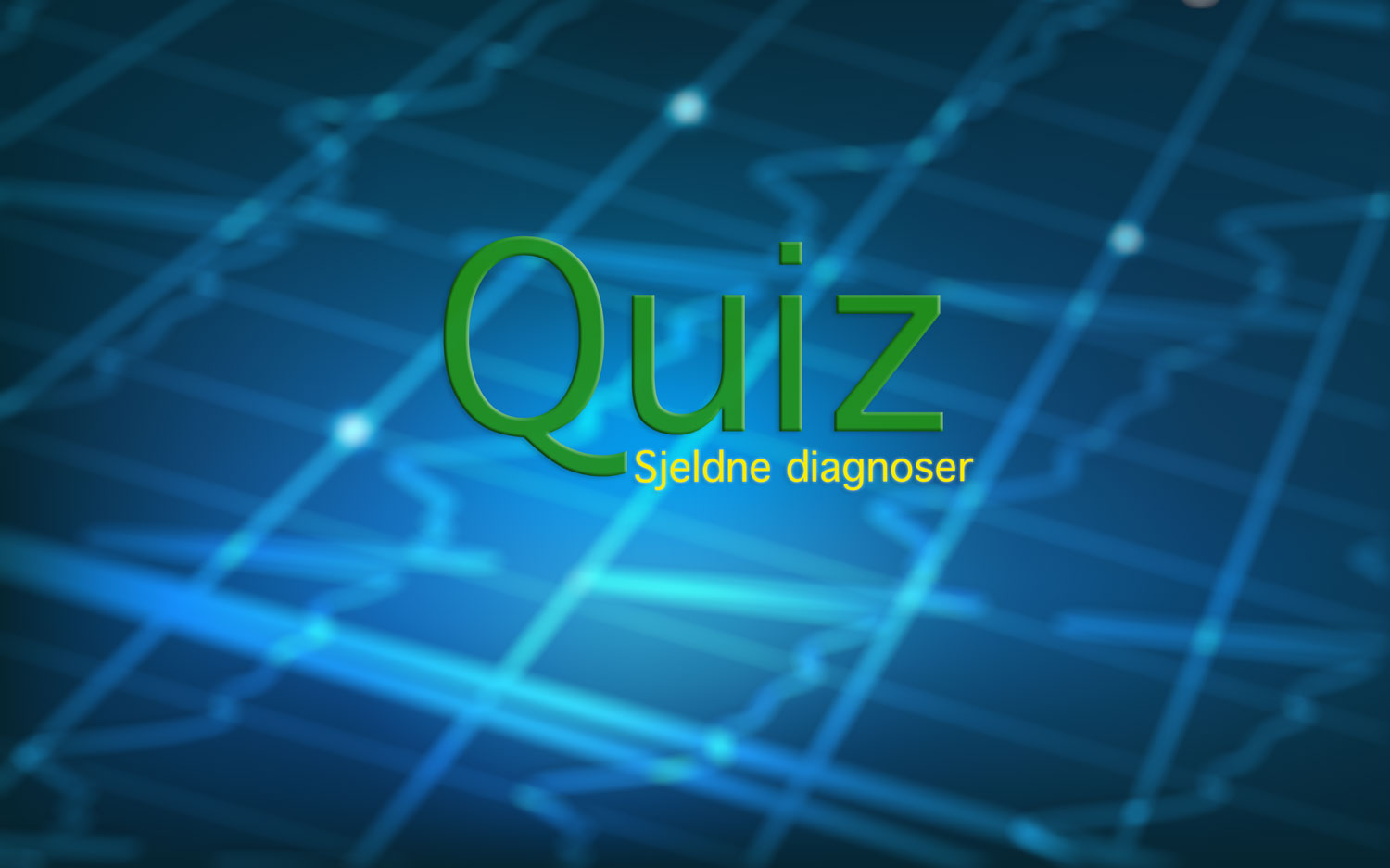 Hvor mye kan du om sjeldne sykdommer? Test deg selv i denne quizen, med Stein Are Aksnes som quizmaster. Han er leder for Nasjonal kompetansetjeneste for sjeldne diagnoser (NKSD)