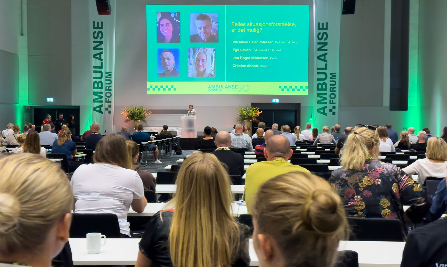AmbulanseForum 2024 arrangeres 2. og 3. september. Bildet er fra AmbulanseForum 2023. Foto: Jørn Finsrud.