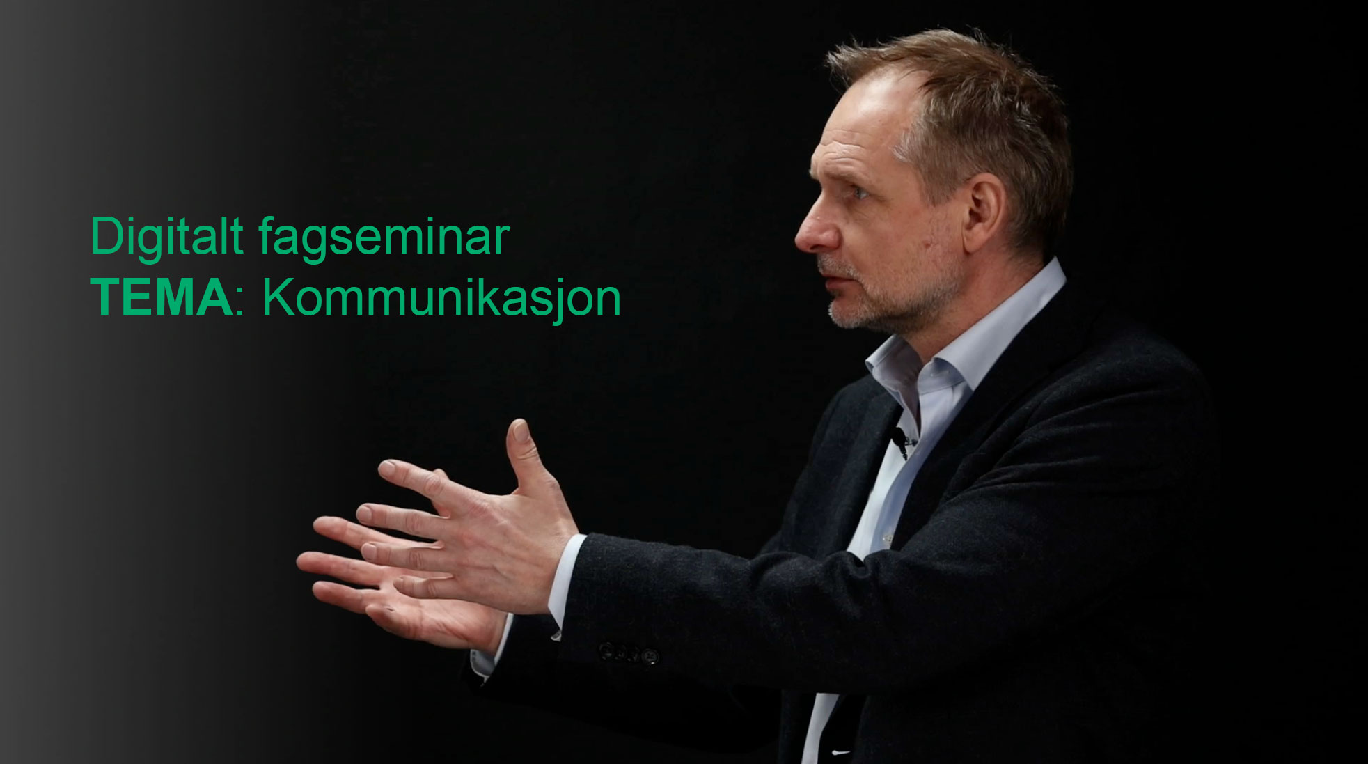 Bård Fossli Jensen om kommunikasjon på Ambulanseforums digitale fagkonferanse.