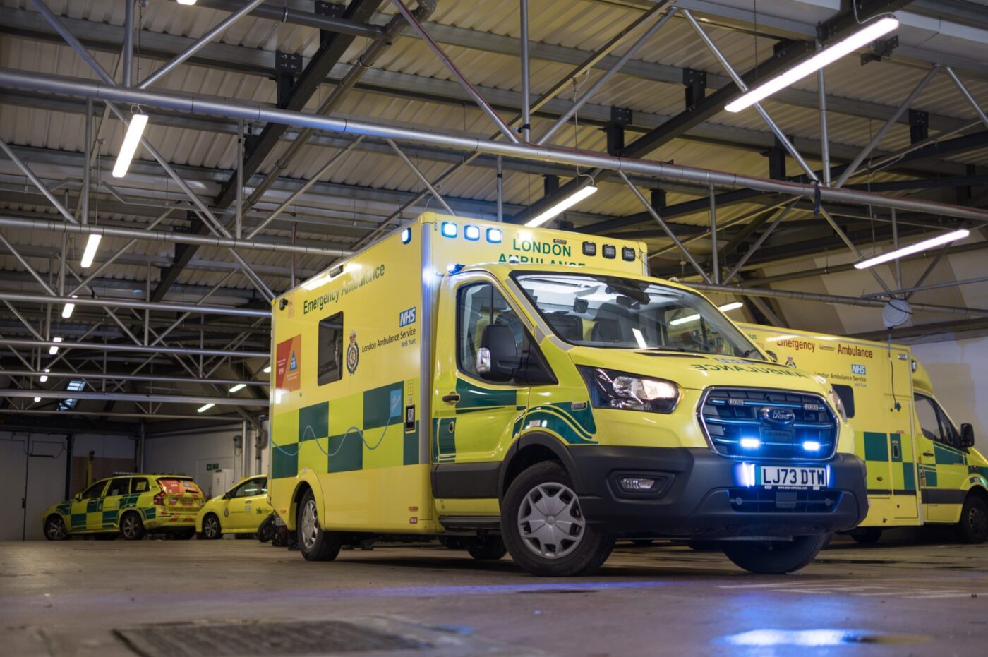 I London er Ford E-Transit tatt i bruk som ambulanse. Foto: London Ambulance Service.